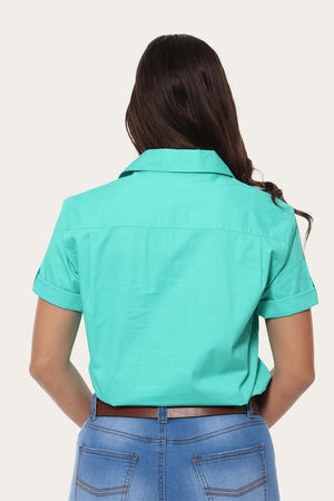 Jules 1/2 Button Shirt - Mint