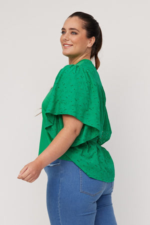 Lia Lace Top - Green