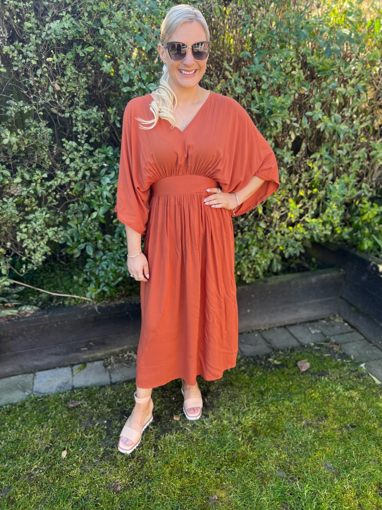 Saba Tiered Maxi - Rust