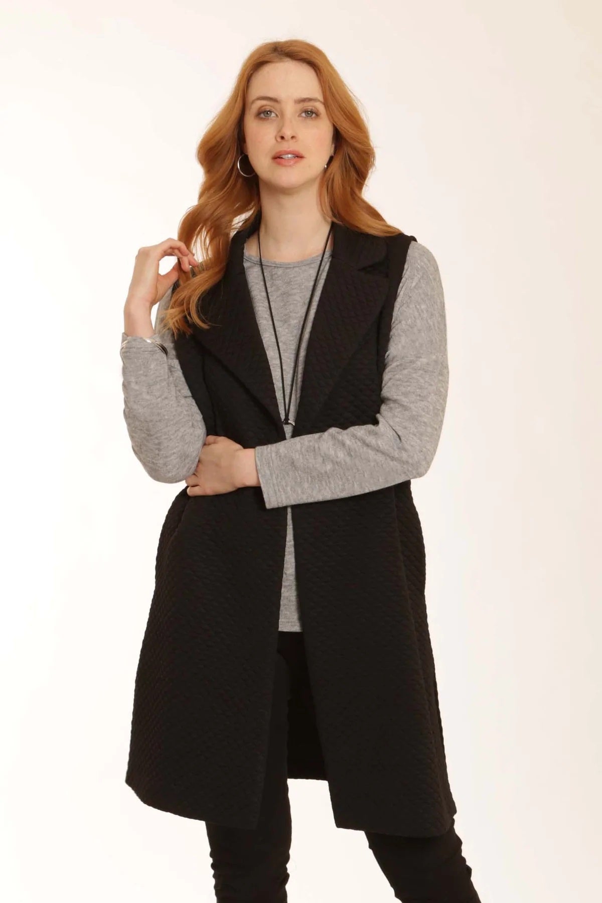 Long Waistcoat - Black