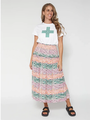 Briar Skirt - Wave Stripes