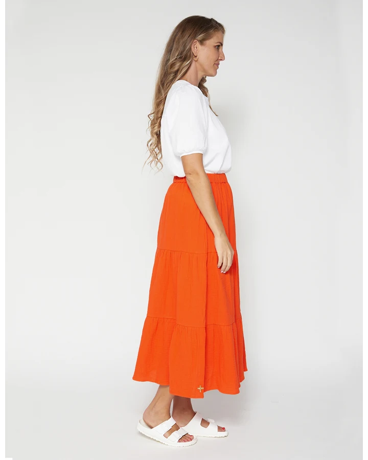 Daphne Skirt - Tomato