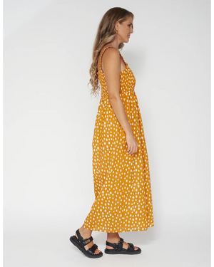 Primrose Dress - Peach Spot