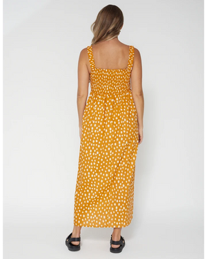 Primrose Dress - Peach Spot