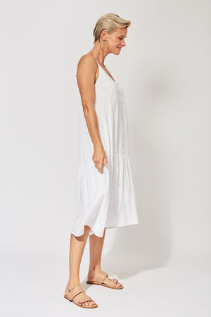 Zanzibar Midi Dress - Ecru