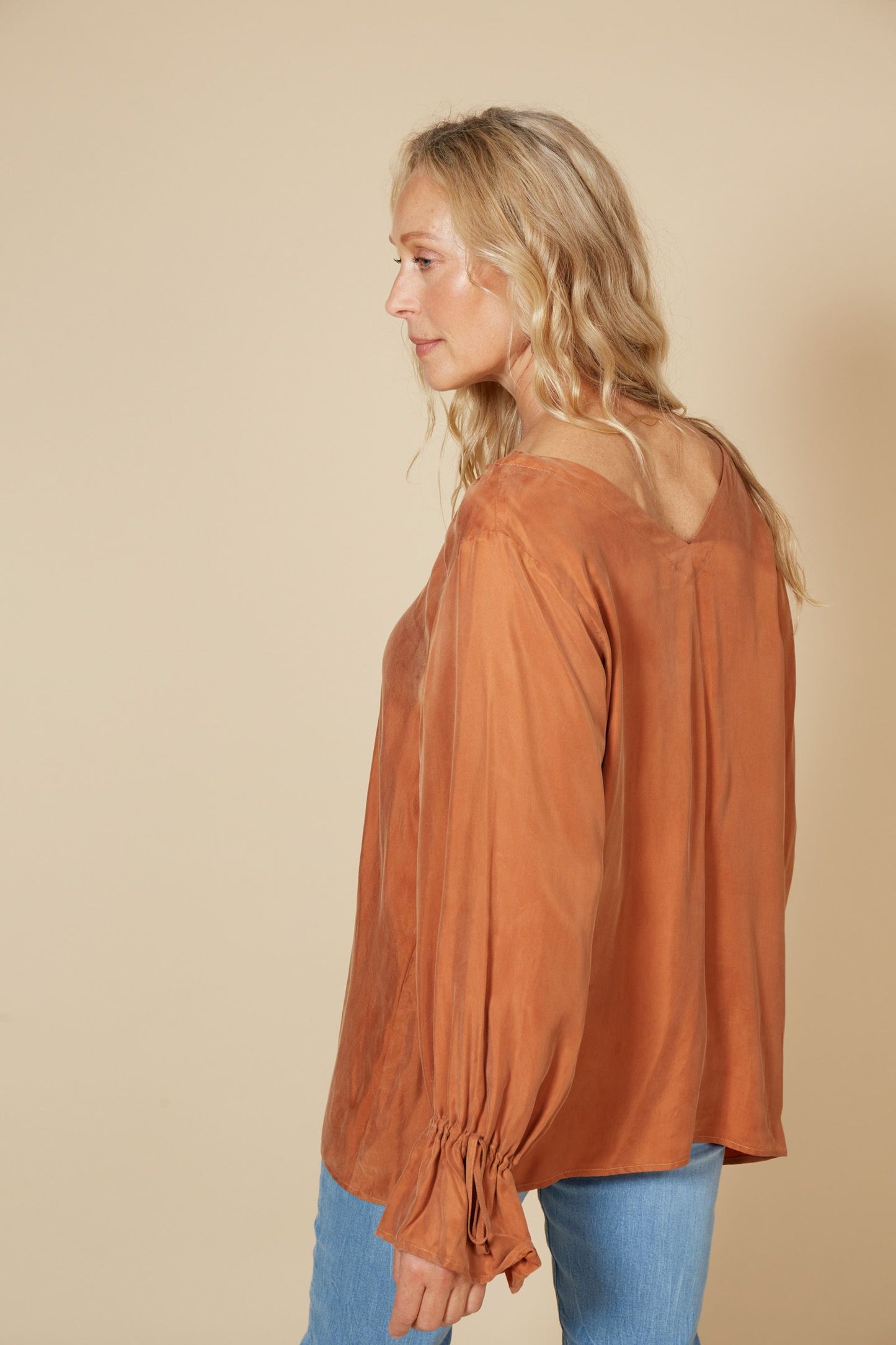 Vienetta Rouched Top - Caramel