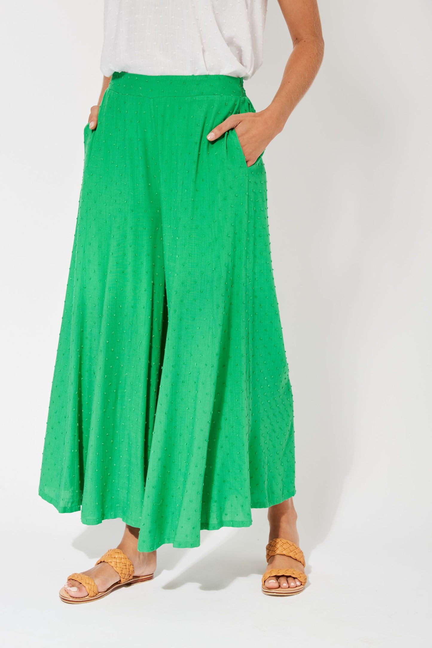 Zanzibar Crop Pant - Key Lime