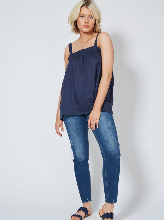 Antillia Tank - Indigo