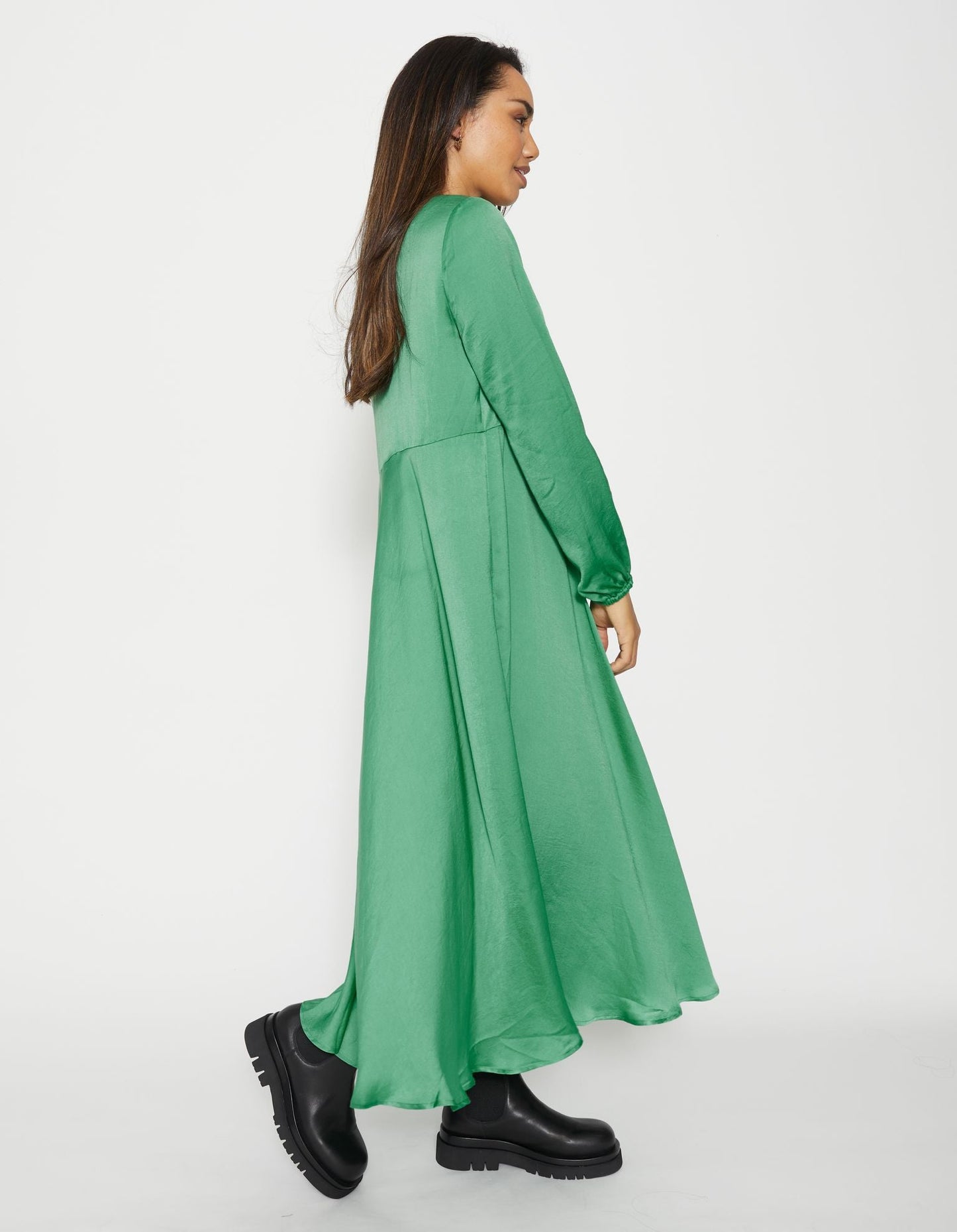 Paulina Dress - Ming Green