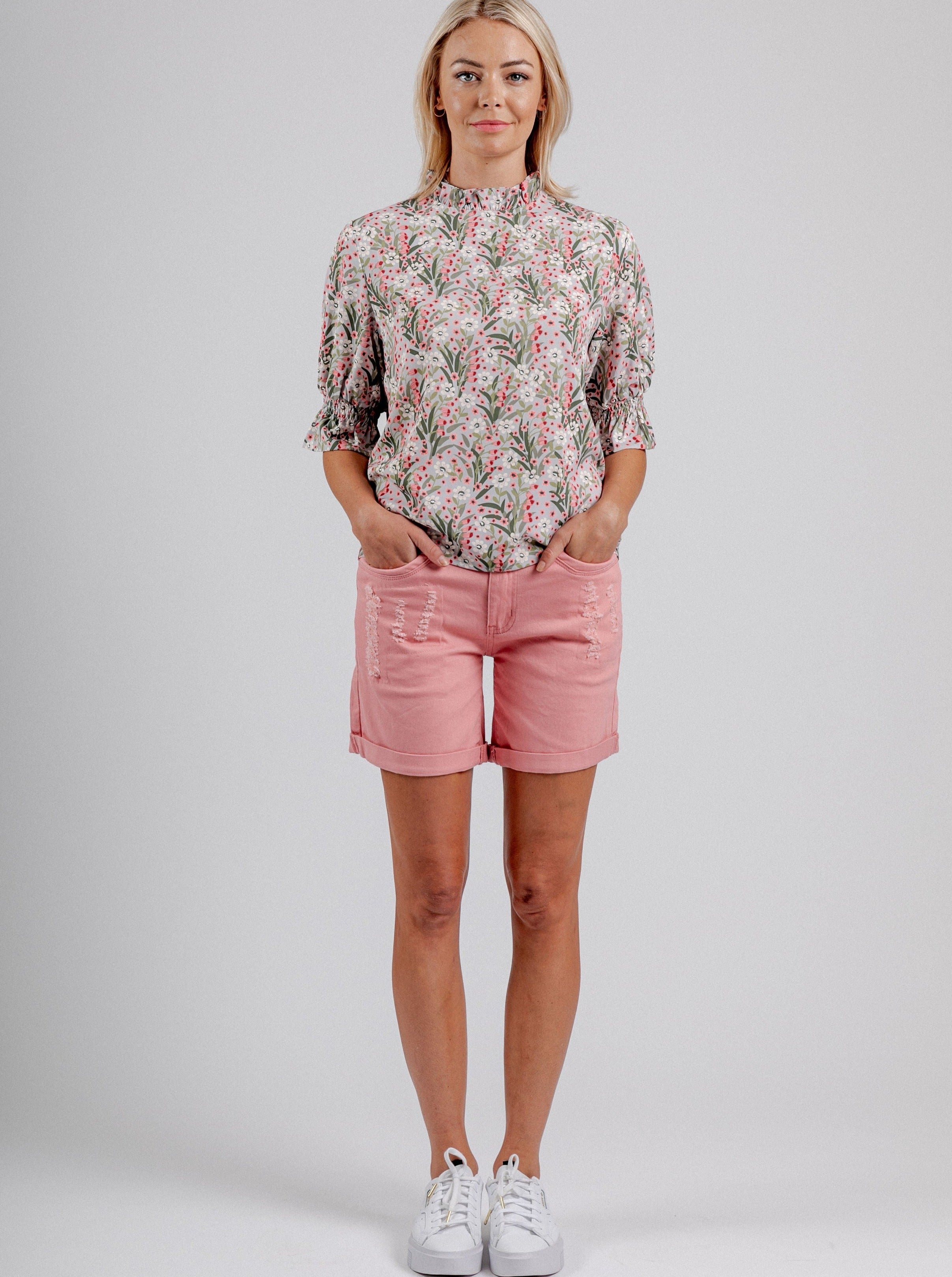 Pink store boyfriend shorts