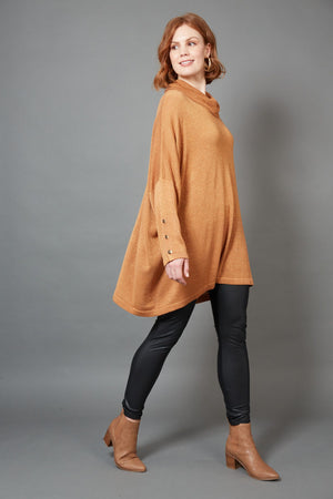 Tyra Roll Knit - Caramel