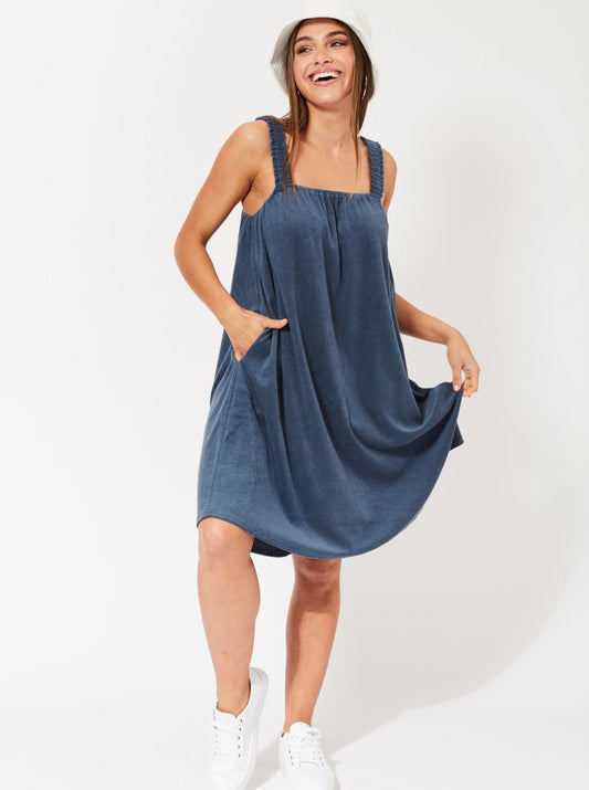 Maluku Tank Dress - Indigo