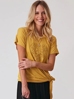 Heart Tee - Gold