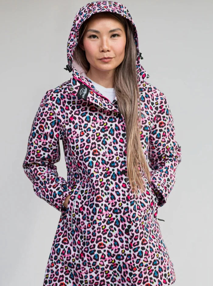 Leopard raincoat clearance with hood