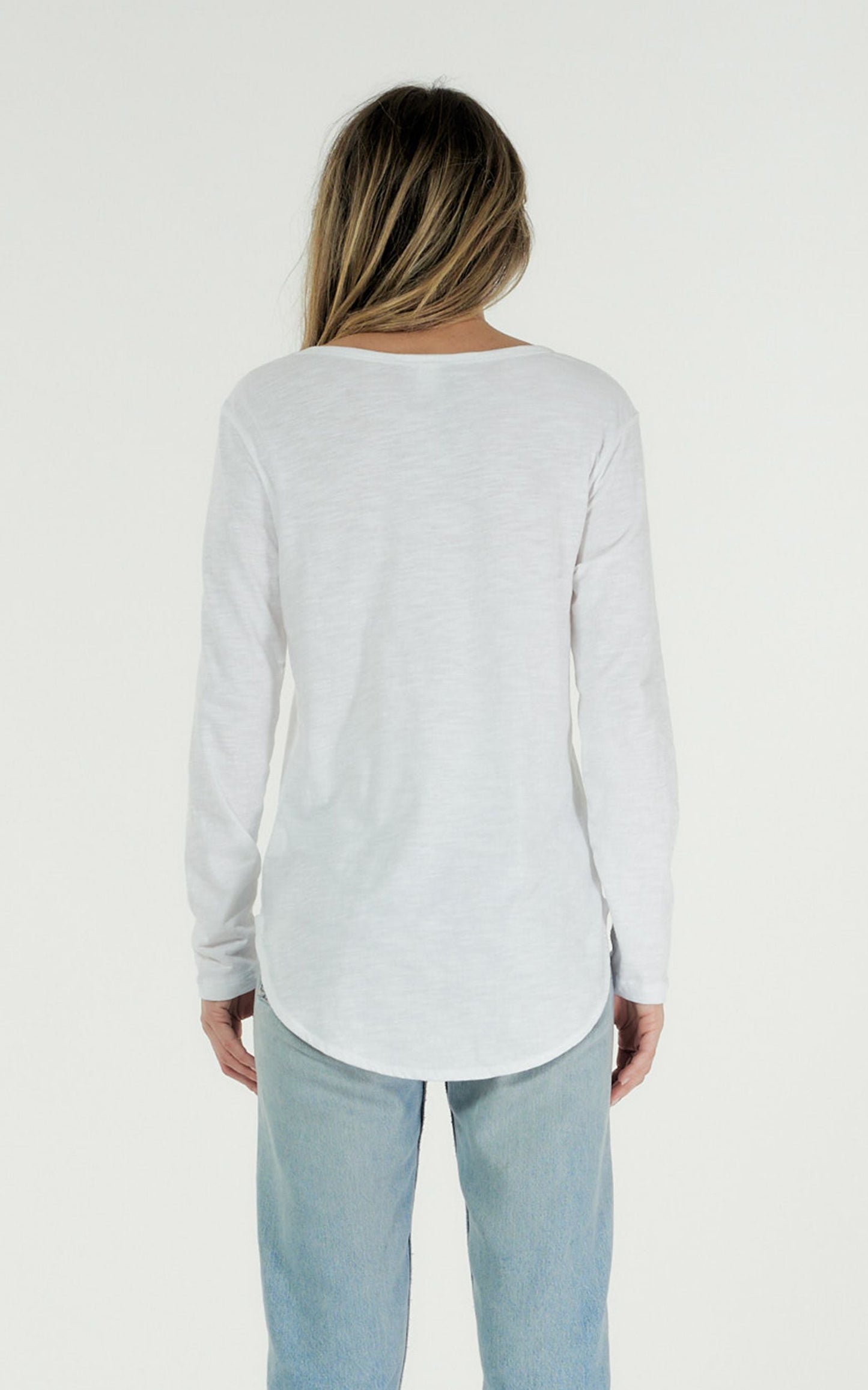 Layla Long Sleeve Tee - White