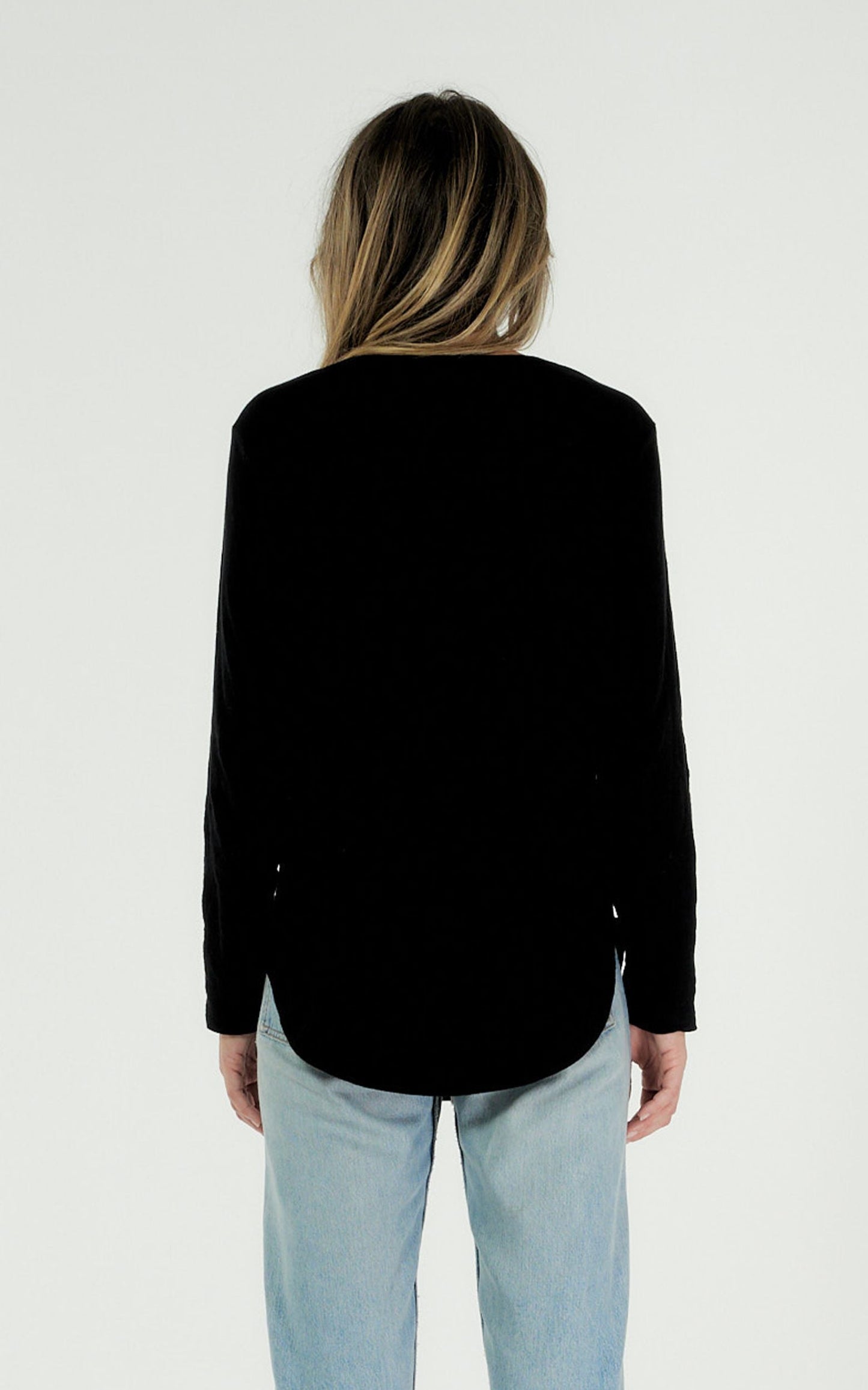 Layla Long Sleeve Tee - Black