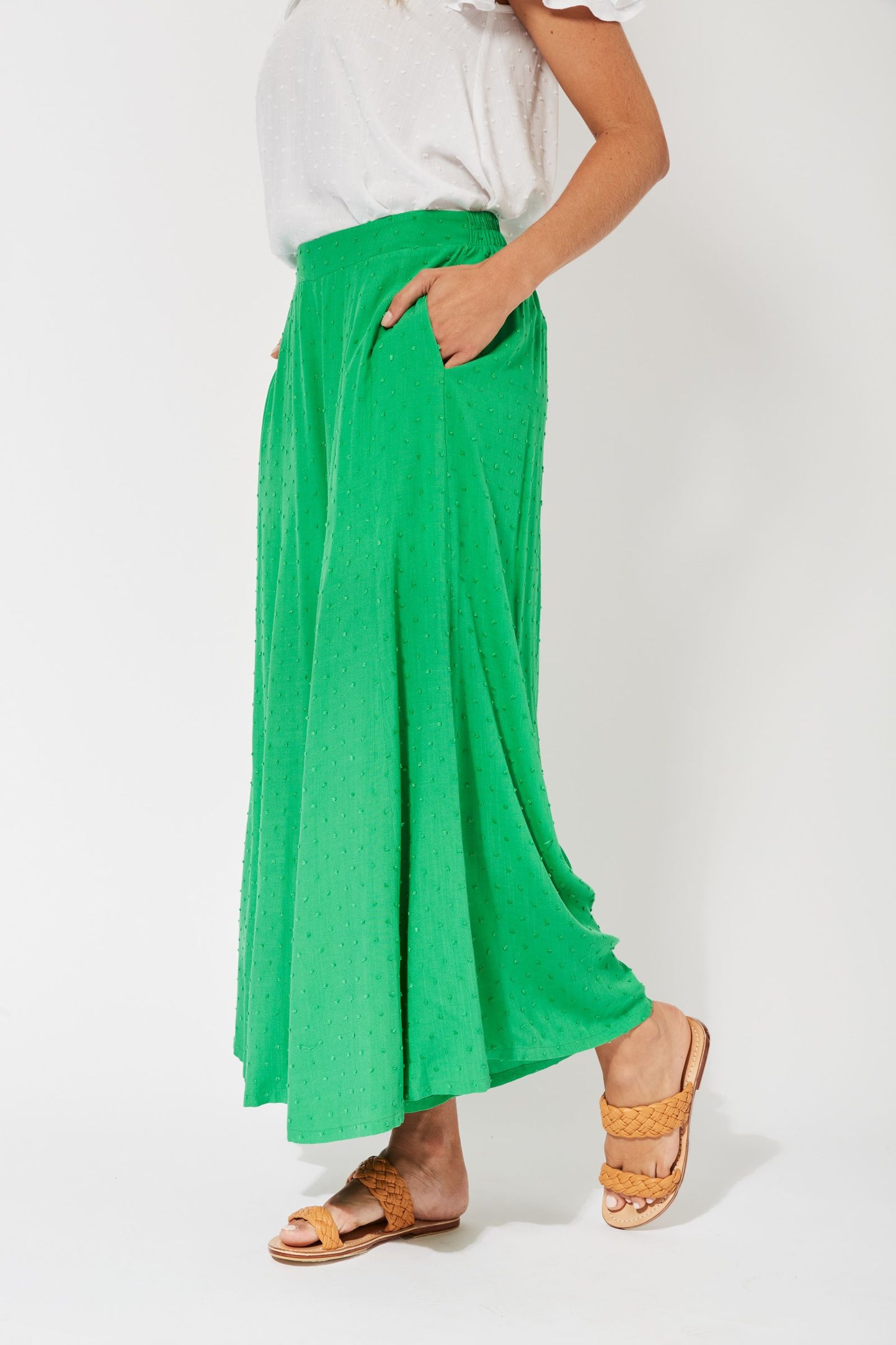 Zanzibar Crop Pant - Key Lime