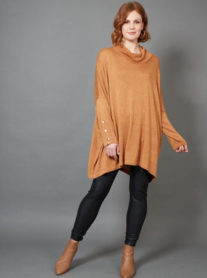 Tyra Roll Knit - Caramel