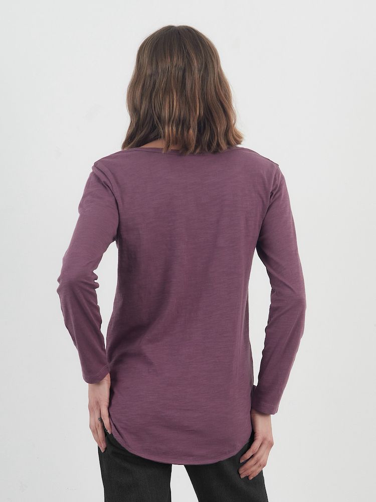 Layla Long Sleeve Tee - Plum