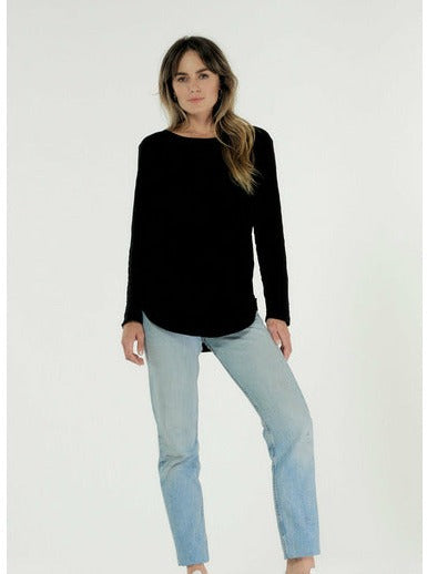 Layla Long Sleeve Tee - Black