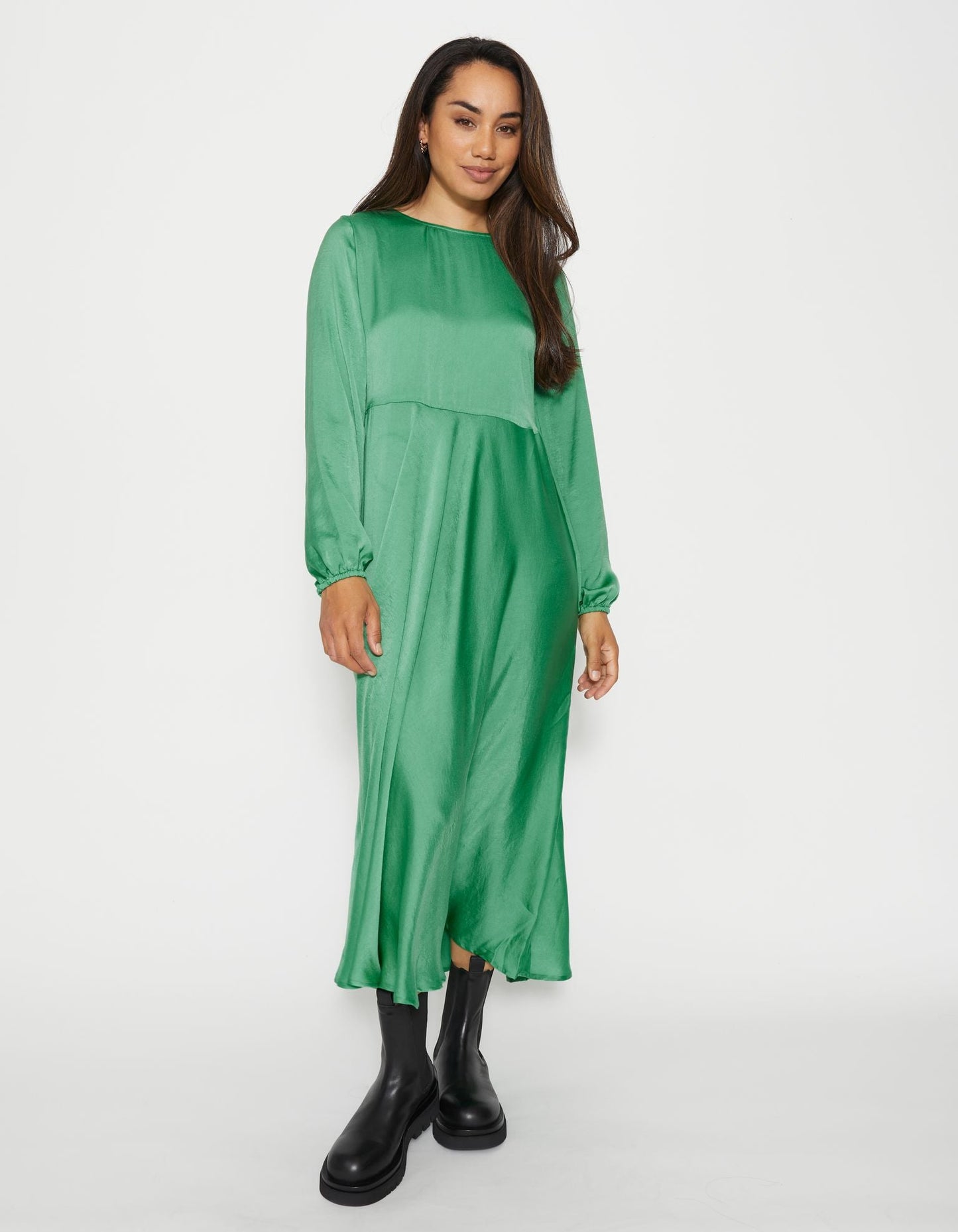 Paulina Dress - Ming Green