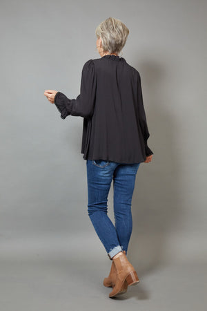 Milli Smock Blouse - Ebony