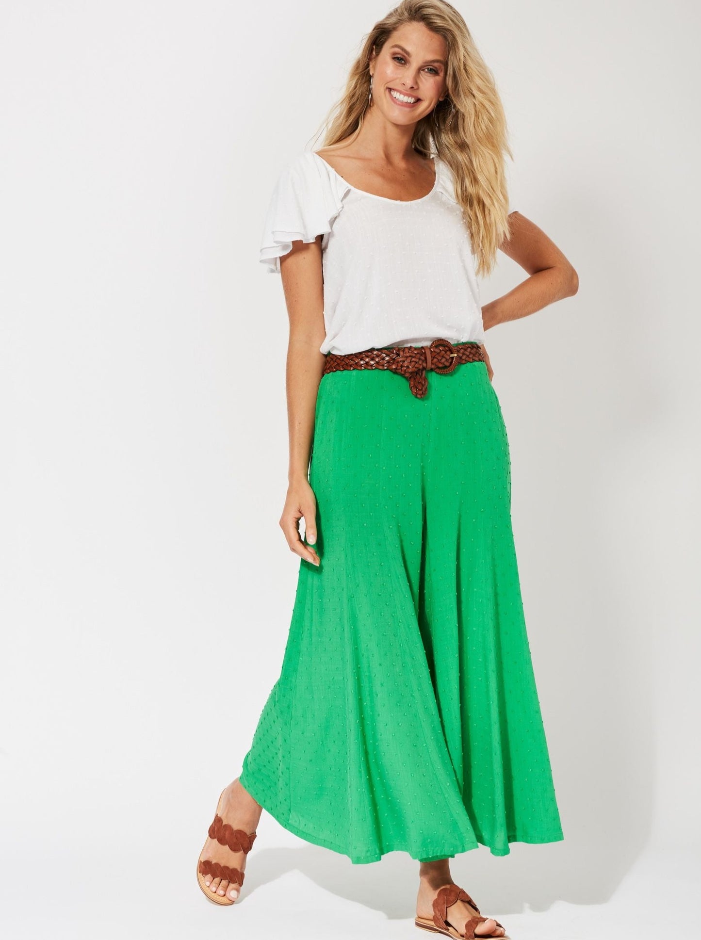 Zanzibar Crop Pant - Key Lime