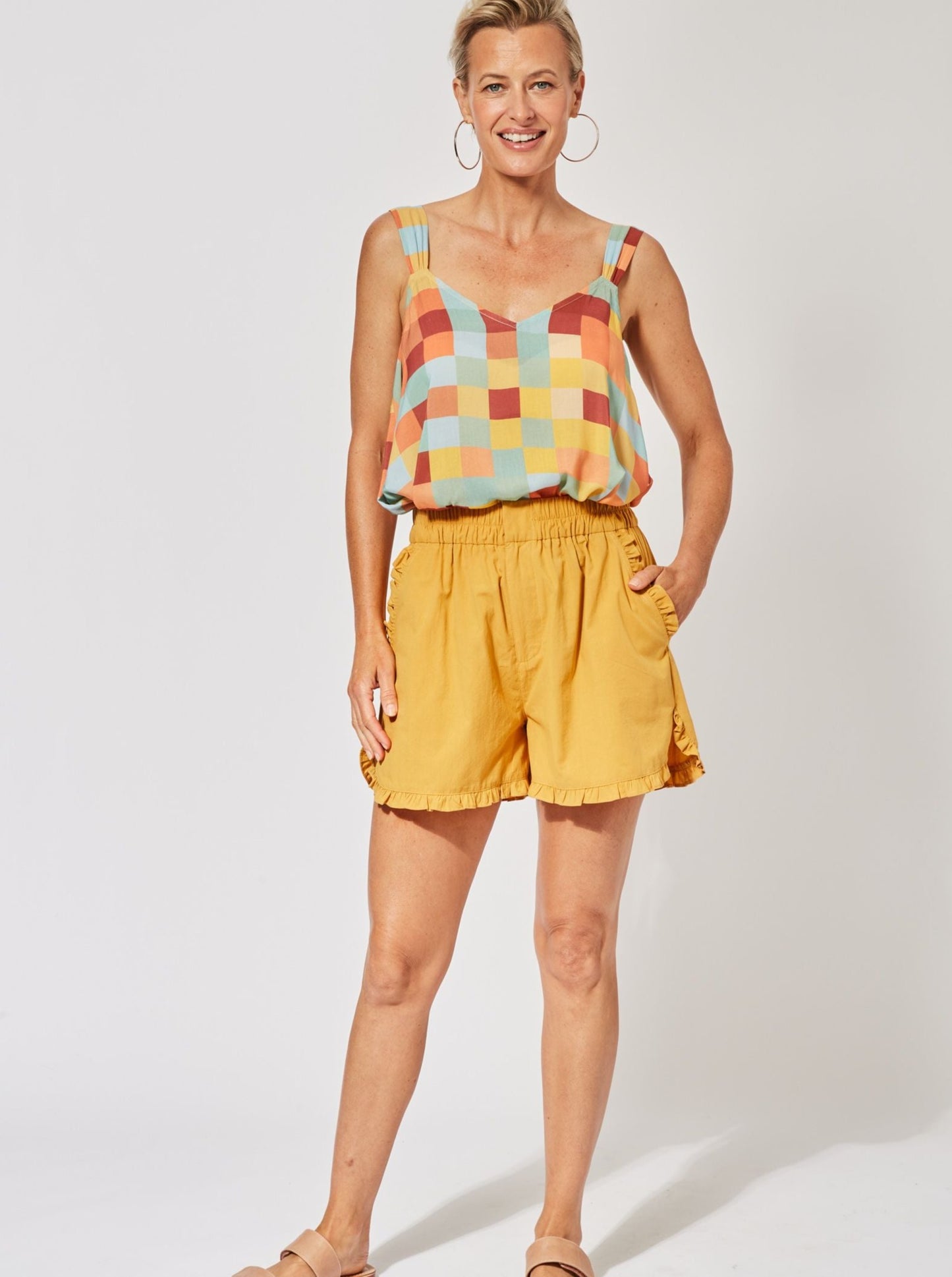 Salvador Frill Short - Sunflower