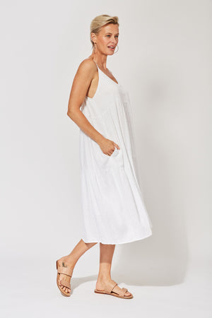 Zanzibar Midi Dress - Ecru