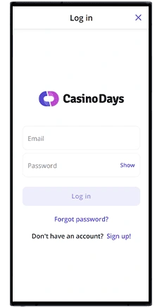 casino days registration