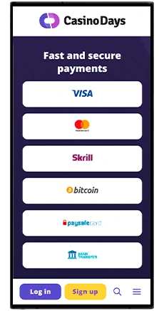 casino days payments